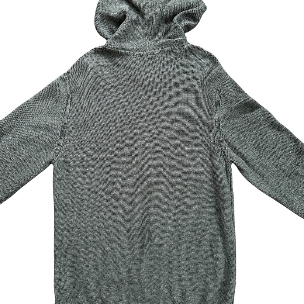Prana Knit Hoodie Men Large Green Slim Fit 100% Organic Cotton Sweater 1964571 - Picture 5 of 8